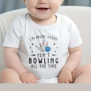 Zukünftiges Bowling-Baby - Lustiger Bowling-Vater Baby Strampler