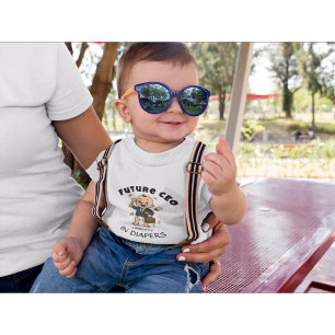 Zukünftiges CEO-Baby-T-Shirt Lustiges Business-Bab Baby T-shirt