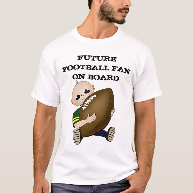 Zukünftiges Fußballfan an Bord T-Shirt (Vorderseite)