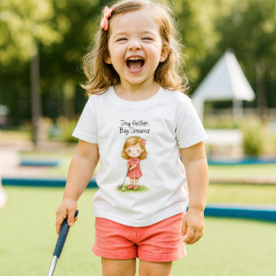 Zukünftiges Golfer-Baby-Mädchen oder  Kleinkind T-shirt
