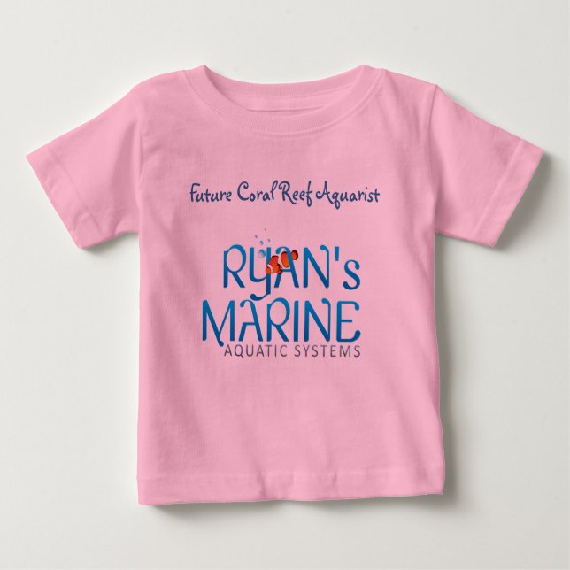 Zukünftiges Korallenriff Aquarist Baby T-shirt (Vorderseite)