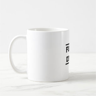 Zukünftiges Medizin Titel Minimal Text Design Kaffeetasse