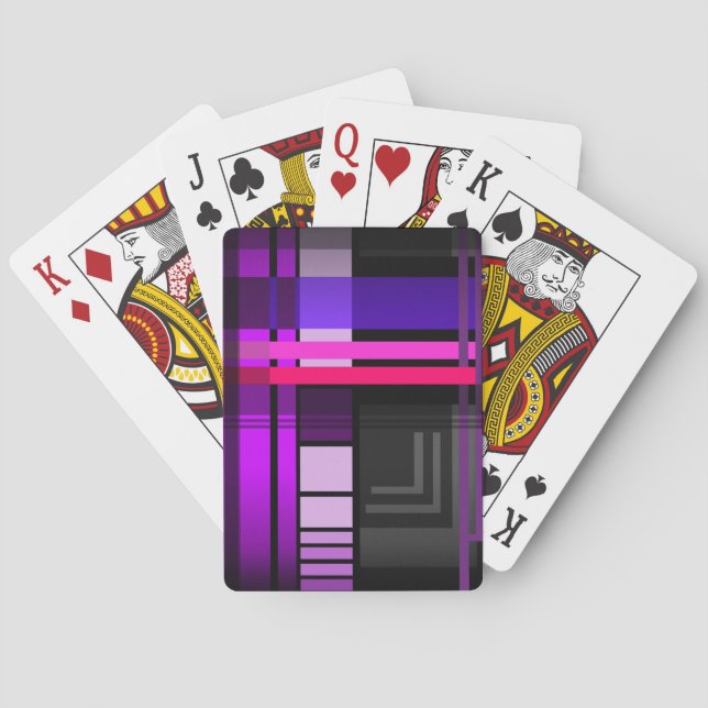 Zukünftiges perfektes kariertes spielkarten (Rückseite)