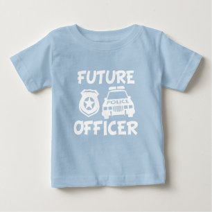 Zukünftiges Polizei-Offizierbaby-Shirt Baby T-shirt