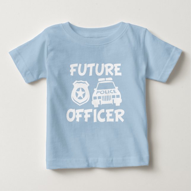 Zukünftiges Polizei-Offizierbaby-Shirt Baby T-shirt (Vorderseite)