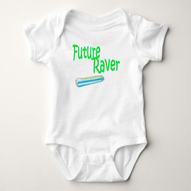 zukünftiges Raverbaby-Shirt Baby Strampler (Vorderseite)