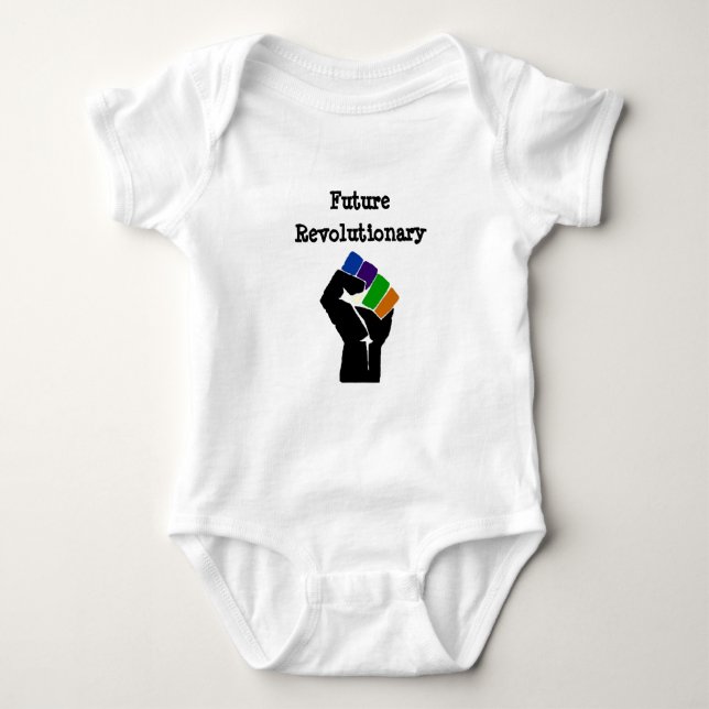 Zukünftiges revolutionäres Onsie Baby Strampler (Vorderseite)