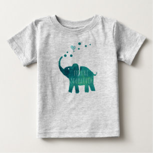 Zukünftiges Zookeeper-Elefant-Kleinkind-lange Baby T-shirt