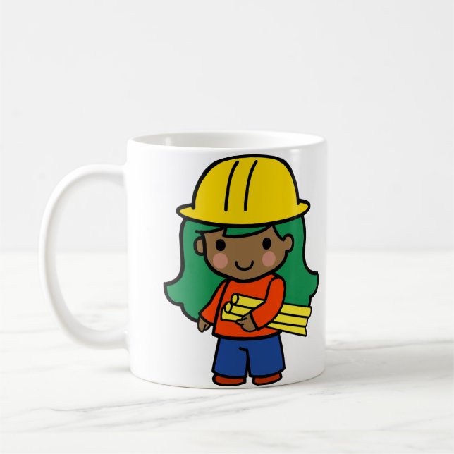 Zukunftsarchitektin / Ingenieur Tasse (Links)