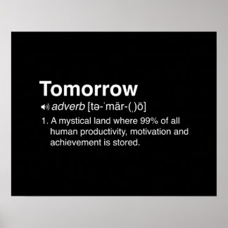 Zukunftsdefinition Poster