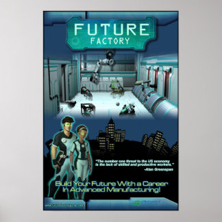 Zukunftsfähiges Factory Game Poster