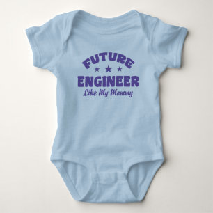 Zukunftsingenieur wie mein Mommy Baby T - Shirt