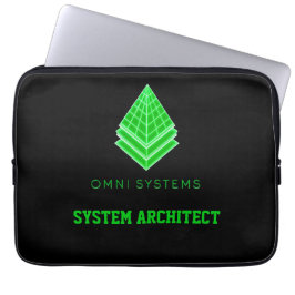 Zukunftsorientierte Ästhetik Neon Grün Tech Untern Laptopschutzhülle