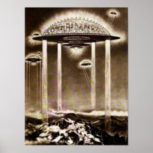 Zukunftsstädte vintage 1922 Sci-Fi Poster