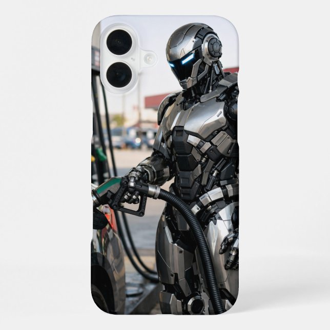 Zukunftstankstelle  iPhone hülle ("When machines take the wheel, even refueling becomes a glimpse into tomorrow.")