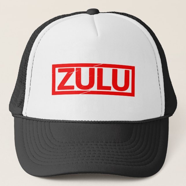 Zulu Briefmarke Truckerkappe (Vorderseite)