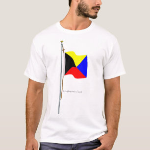 Zulu erfordern eine Schlepper-Seesignal-Flagge T-Shirt