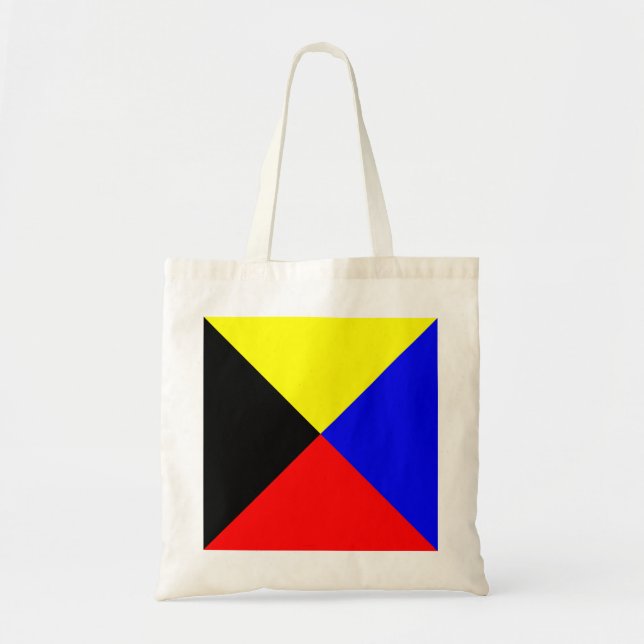 Zulu ICS Seefunkflagge Tragetasche (Vorne)