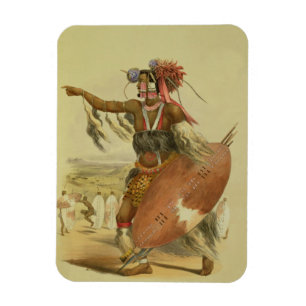 Zulu-Krieger, Utimuni, Neffe von Chaka das späte Magnet