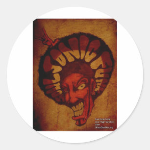 Zulu seelonischer Funk Runder Aufkleber