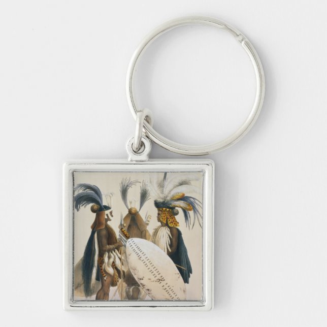 Zulu-Soldaten von König Pandas Army, überziehen 20 Schlüsselanhänger (Vorne)