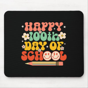 Zum 100. Schullehrer Kinder Retro Groov Mousepad