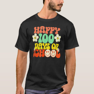 Zum 100. Schullehrer Kinder Retro Groov T-Shirt