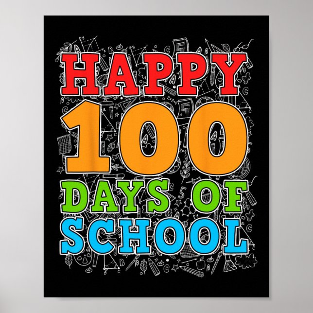Zum 100. Schullehrertag Kinder 100 Poster (Vorne)