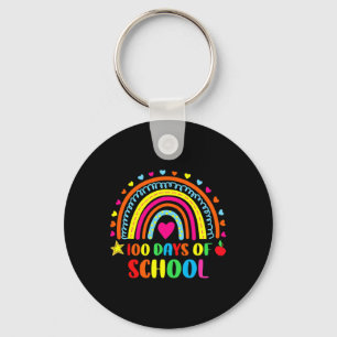Zum 100. Schullehrertag Regenbogen 100 Tage Schlüsselanhänger