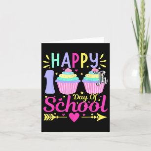 Zum 100. Schultag Cupcake Liebhaber 100 Tage Karte