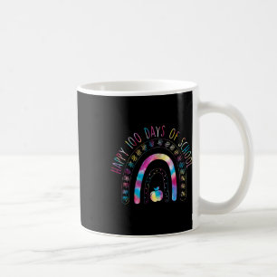 Zum 100. Schultag Gefärbte Krawatte Regenbogen 100 Kaffeetasse