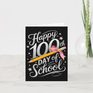 Zum 100. Schultag Gefärbte Krawatte Regenbogen 100 Karte