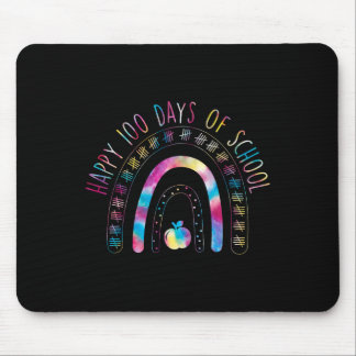 Zum 100. Schultag Gefärbte Krawatte Regenbogen 100 Mousepad