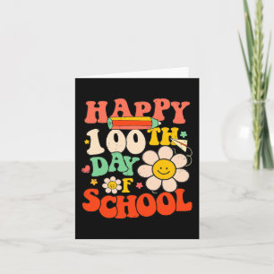 Zum 100. Schultag Kinder 100 Tage pro Tag Karte