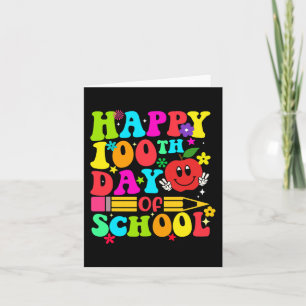 Zum 100. Schultag Retro 100 Tage Lehrer S Karte