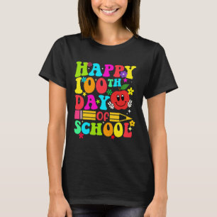 Zum 100. Schultag Retro 100 Tage Lehrer S T-Shirt