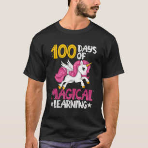 Zum 100. Tag Einhorn Shirt 100 Tage Schulkinder