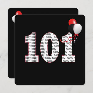 Zum 101. Geburtstag auf schwarze Einladung