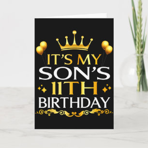 Zum 11. Geburtstag meines Sohnes Herzlichen Glückw Karte
