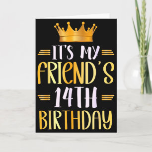 Zum 14. Geburtstag meines Freundes Herzlichen Glüc Karte