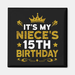 Zum 15. Geburtstag meiner Nichte Herzlichen Glückw Magnet