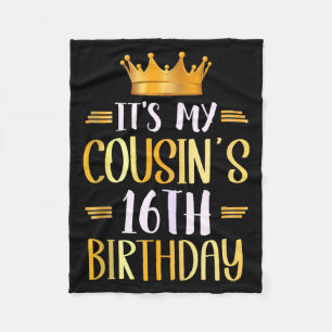 Zum 16. Geburtstag meines Cousins Alles Gute zum 1 Fleecedecke