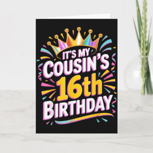Zum 16. Geburtstag meines Cousins Alles Gute zum 1 Karte