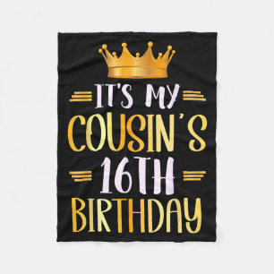 Zum 16. Geburtstag meines Cousins/ meiner Cousine Fleecedecke
