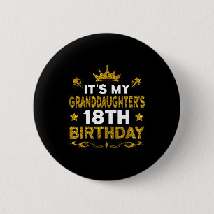 Zum 18. Geburtstag meiner Enkelin Herzlichen Glück Button