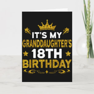 Zum 18. Geburtstag meiner Enkelin Herzlichen Glück Karte
