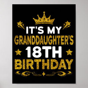 Zum 18. Geburtstag meiner Enkelin Herzlichen Glück Poster