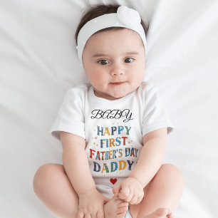 Zum 1. Geburtstag, Daddy Heart / Individuelle Name Kleinkind T-shirt