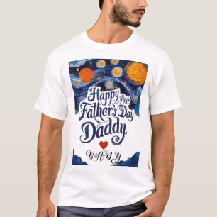 Zum 1. Geburtstag, Daddy Heart / Individuelle Name T-Shirt