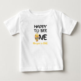Zum 1. Geburtstag der glücklichen gelben Mädchen,  Baby T-shirt